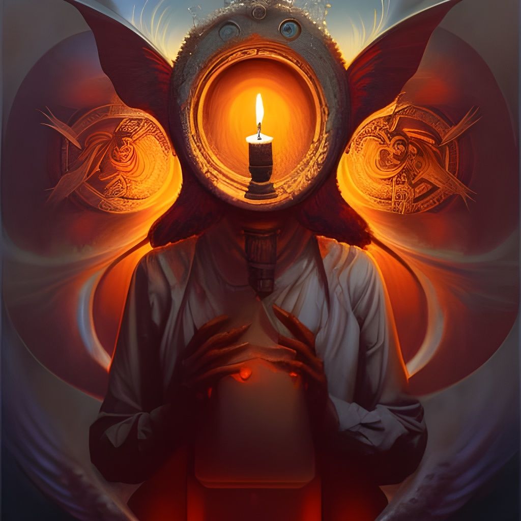 Eldritch Ghost Screaming in Gothic Horror Style