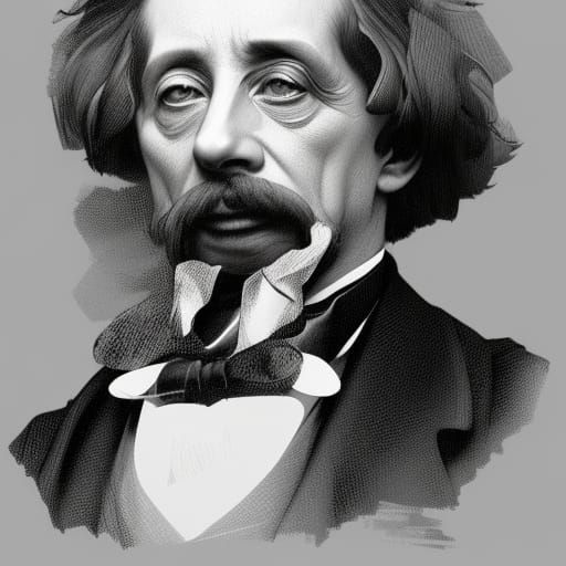 Hyperdetailed Portrait of Charles Dickens