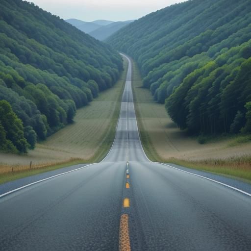 West Virginia Country Roads Landscape Painting