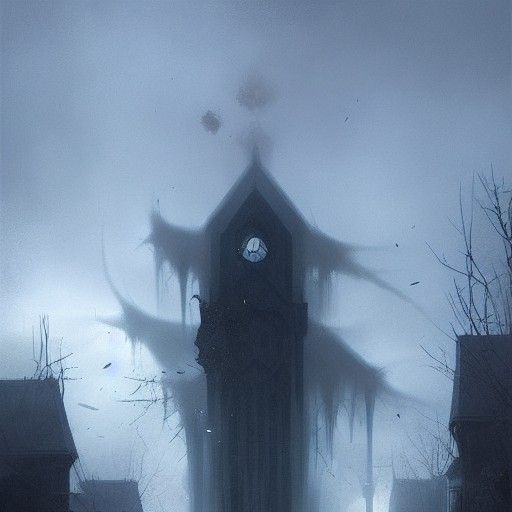 Sinister Haunting in Dark Fantasy Style