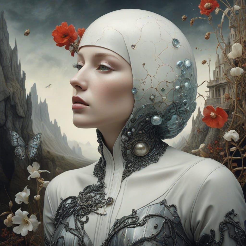 sharp focus dof fantasy intricate oil on canvas