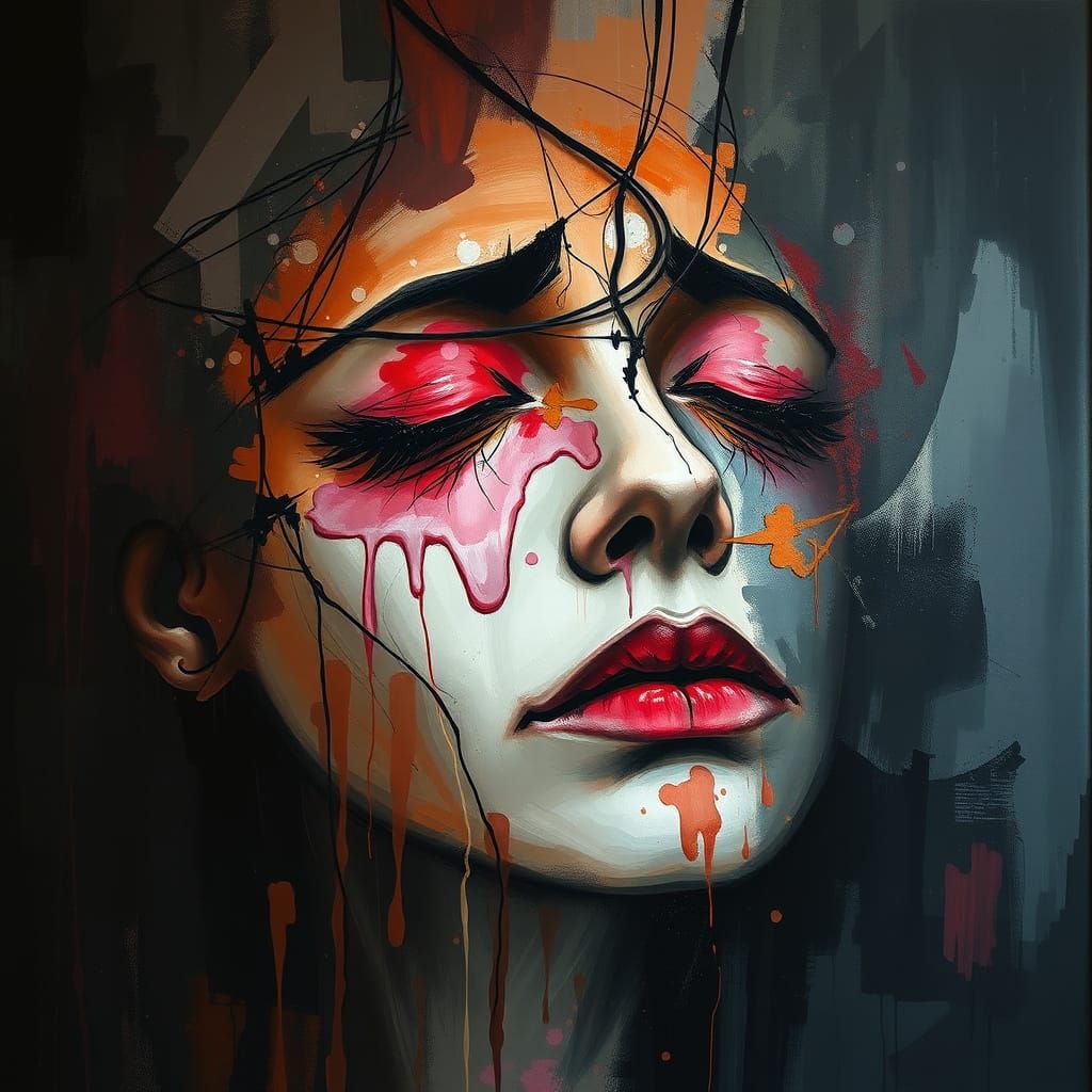 Hauntingly Beautiful, Abstract Futurist Representation of So...