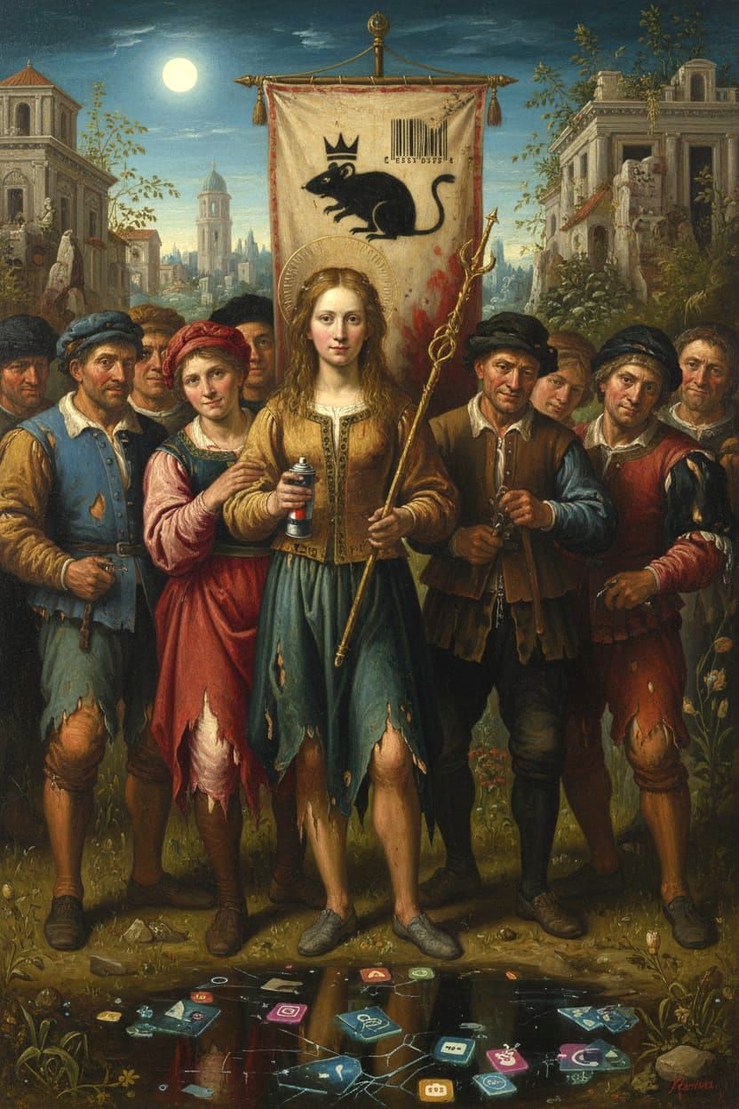 Renaissance Style Painting with Surreal Ethereal Vibe