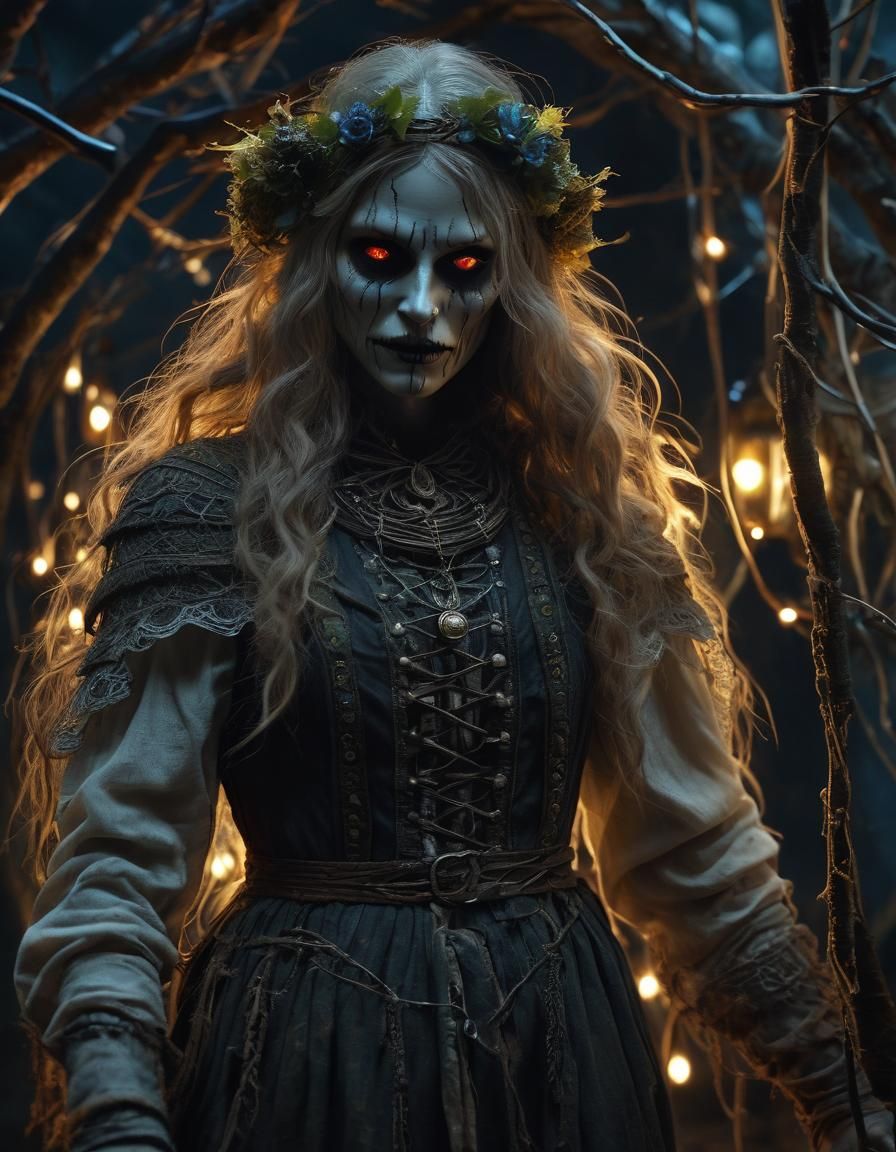 Creepy Nightwraith Specter in Slavic Horror Style