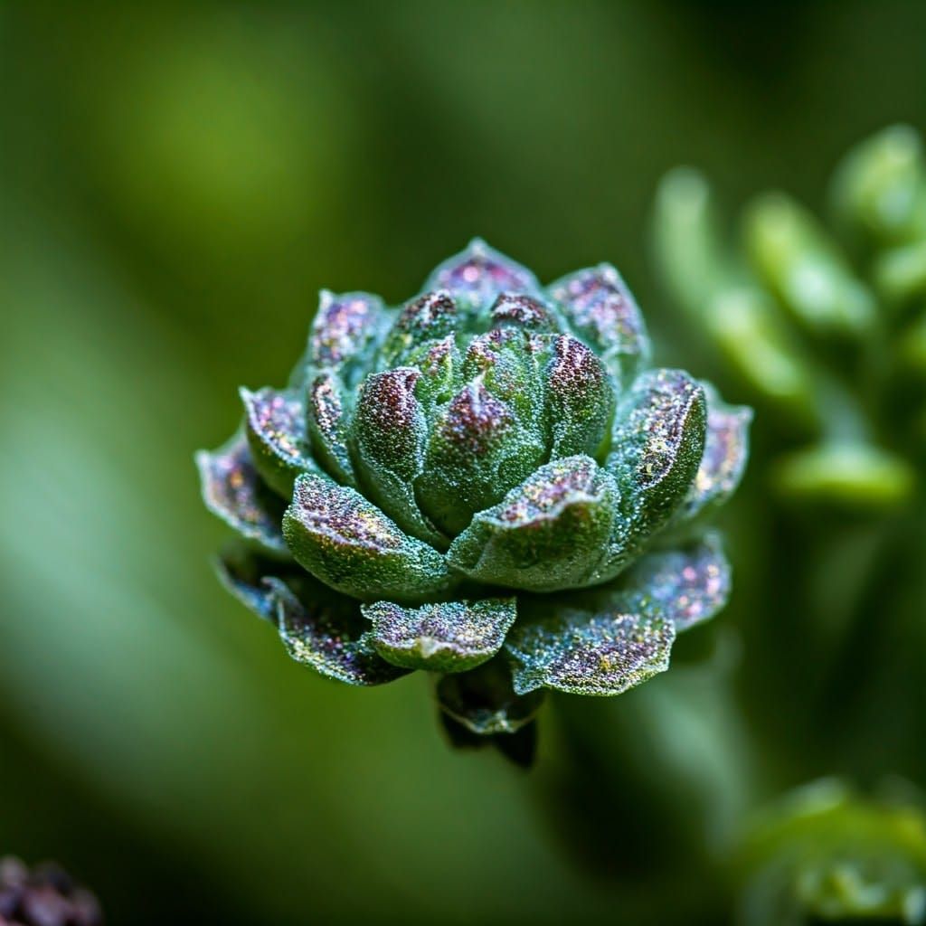 Macro Photograph of Iridescent Glubo with Bokeh