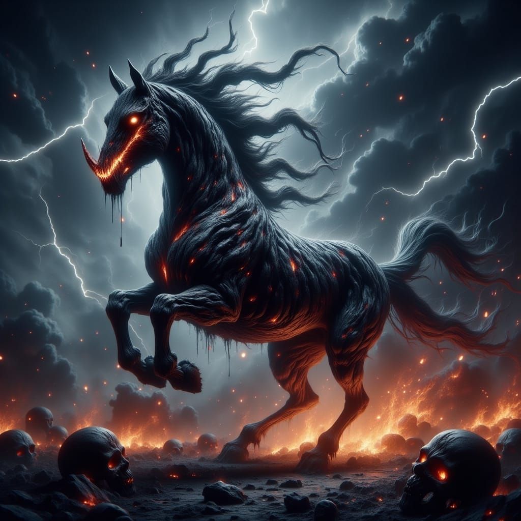 Demonic Horse of Iranian Legend: Akhvān Unleashes Horror