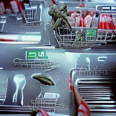 Alien Grocery Shopping Trip