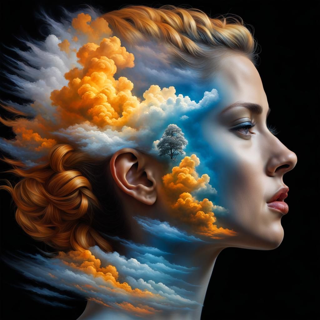 6 Images (01): Migräne, Gewitter im Kopf. Oft Lichtblitze, F...