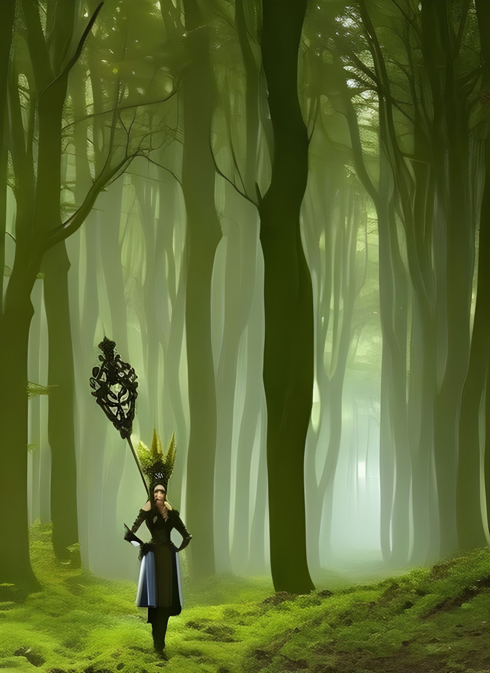 Elves in Masquerade in Enchanted Forest