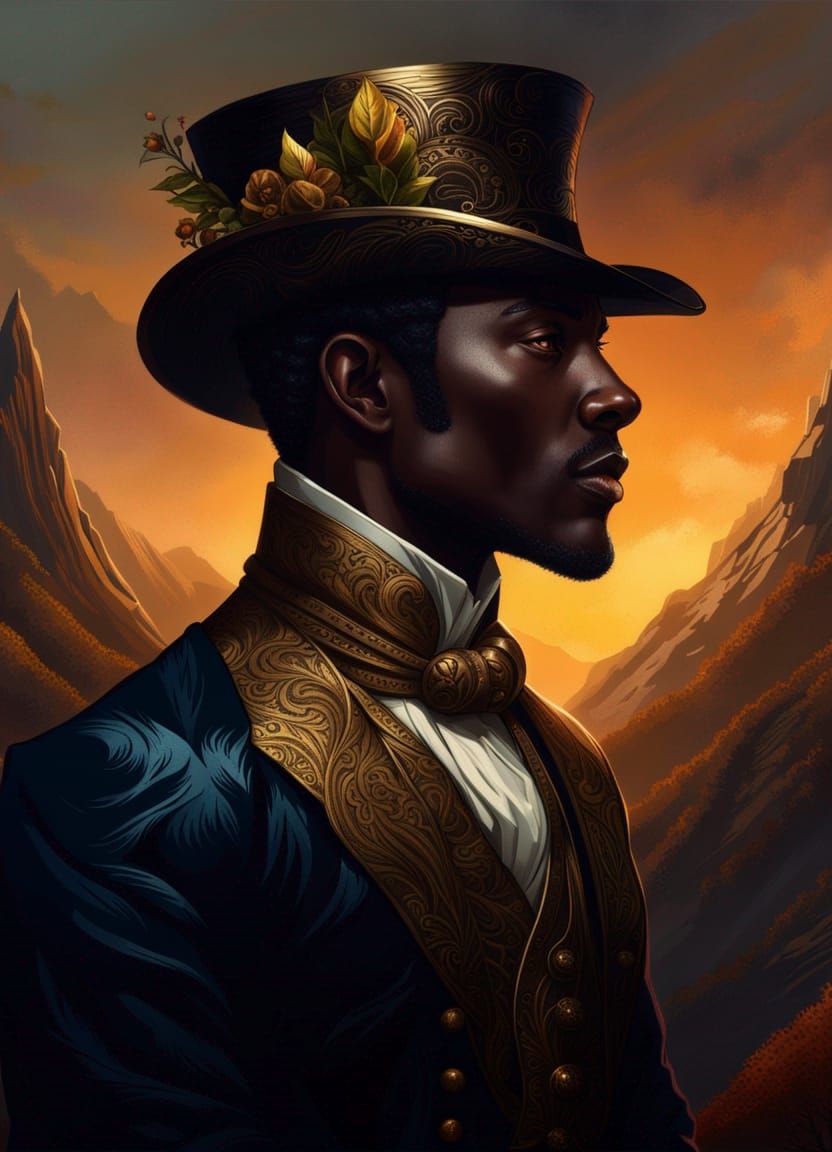 Victorian Elf Portrait in Sinister Surrealism