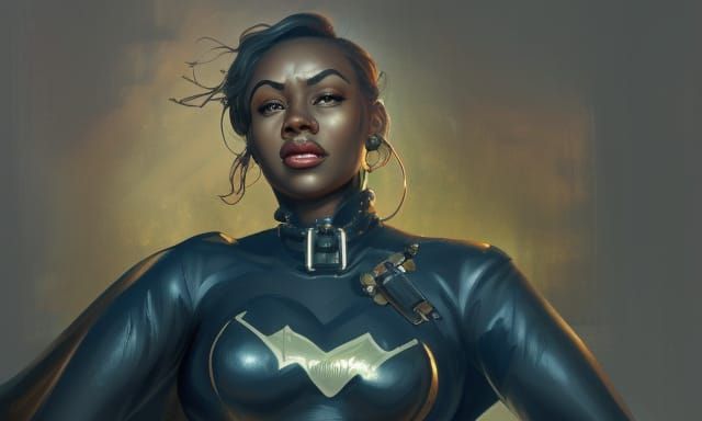 British Woman Superhero in Post-Apocalyptic Art