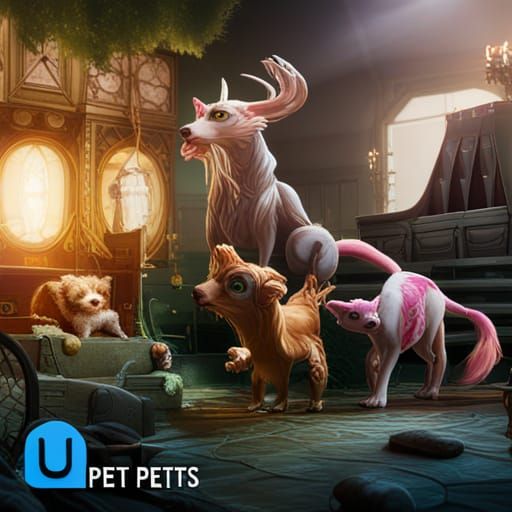 Pets as Merfolk: Detailed Fantasy Concept Art