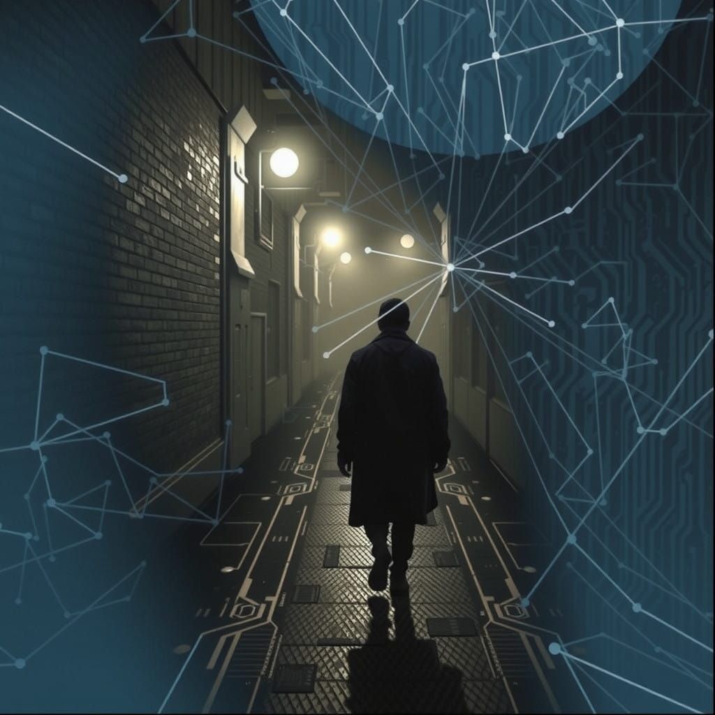 Technological Utopia in Minimalist Futuristic Style