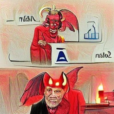 Stylized Portrait of Lucifer