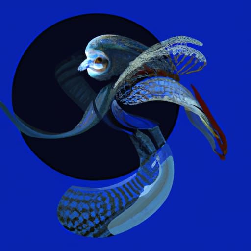 Carefree Character Floats in Space, Defying Gravity