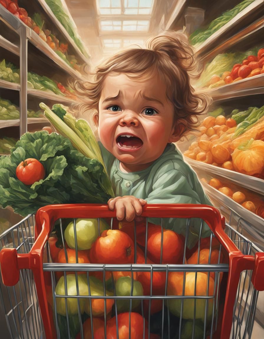 "Nooooooo I want candy !!!!"