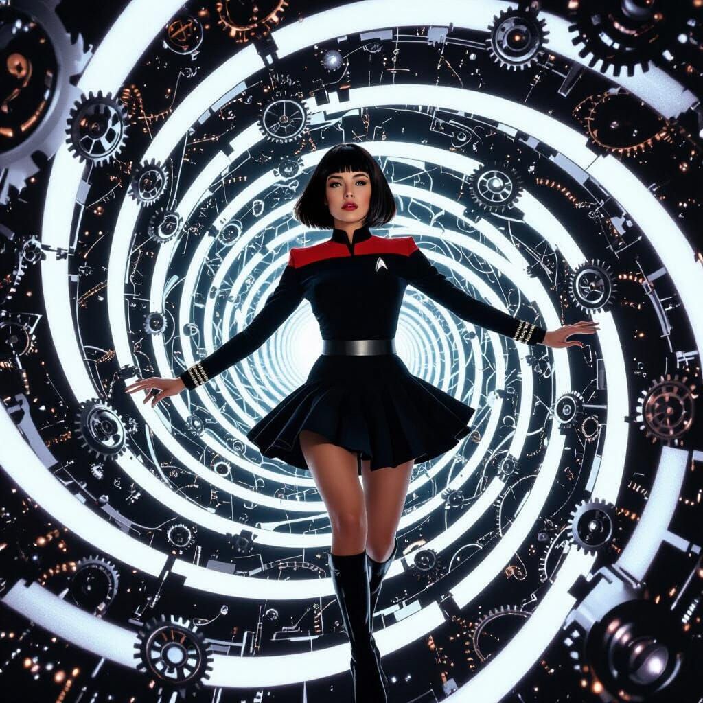 Woman Falls Through Hypnotic Time Tunnel