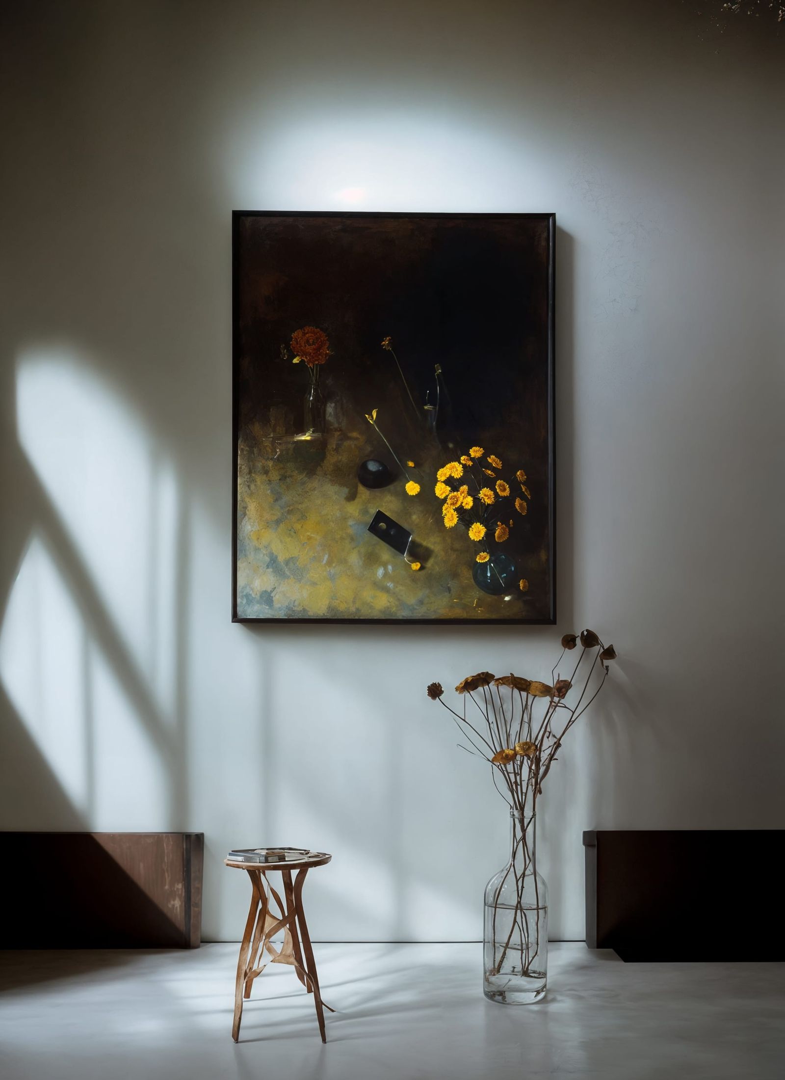 Contre-jour Flowers: A Hyperreal Painting in Pollock-Vermeer...
