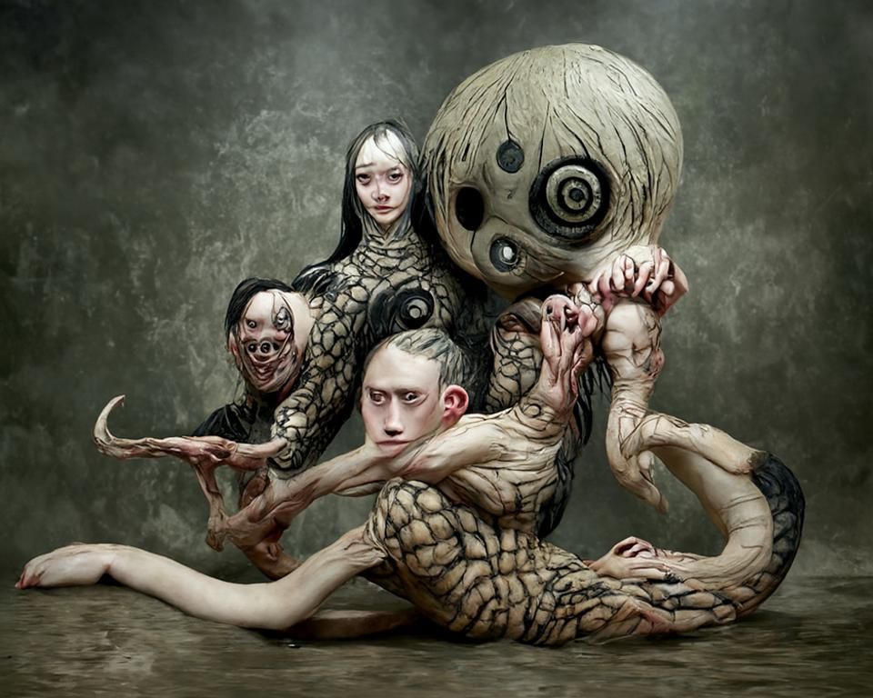 Grotesque Multi-Limbed Abomination in Detailed Digital Art
