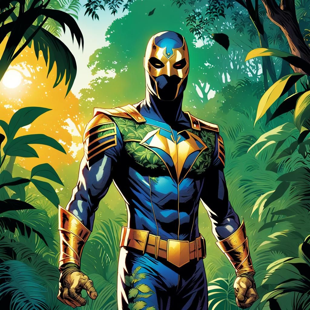 The Phantom in the African Jungle: Comic Book Art