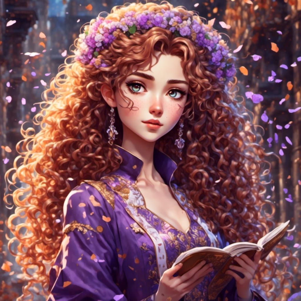 Radiant Anime Woman Celebrates Followers in Pixar Style