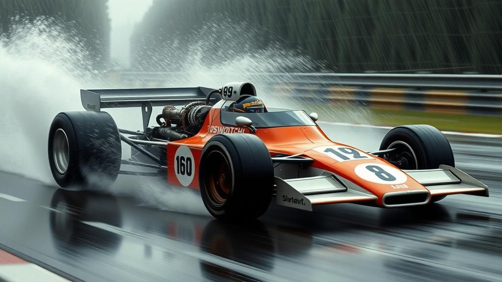 1970s F1 Car Races in Torrential Rain