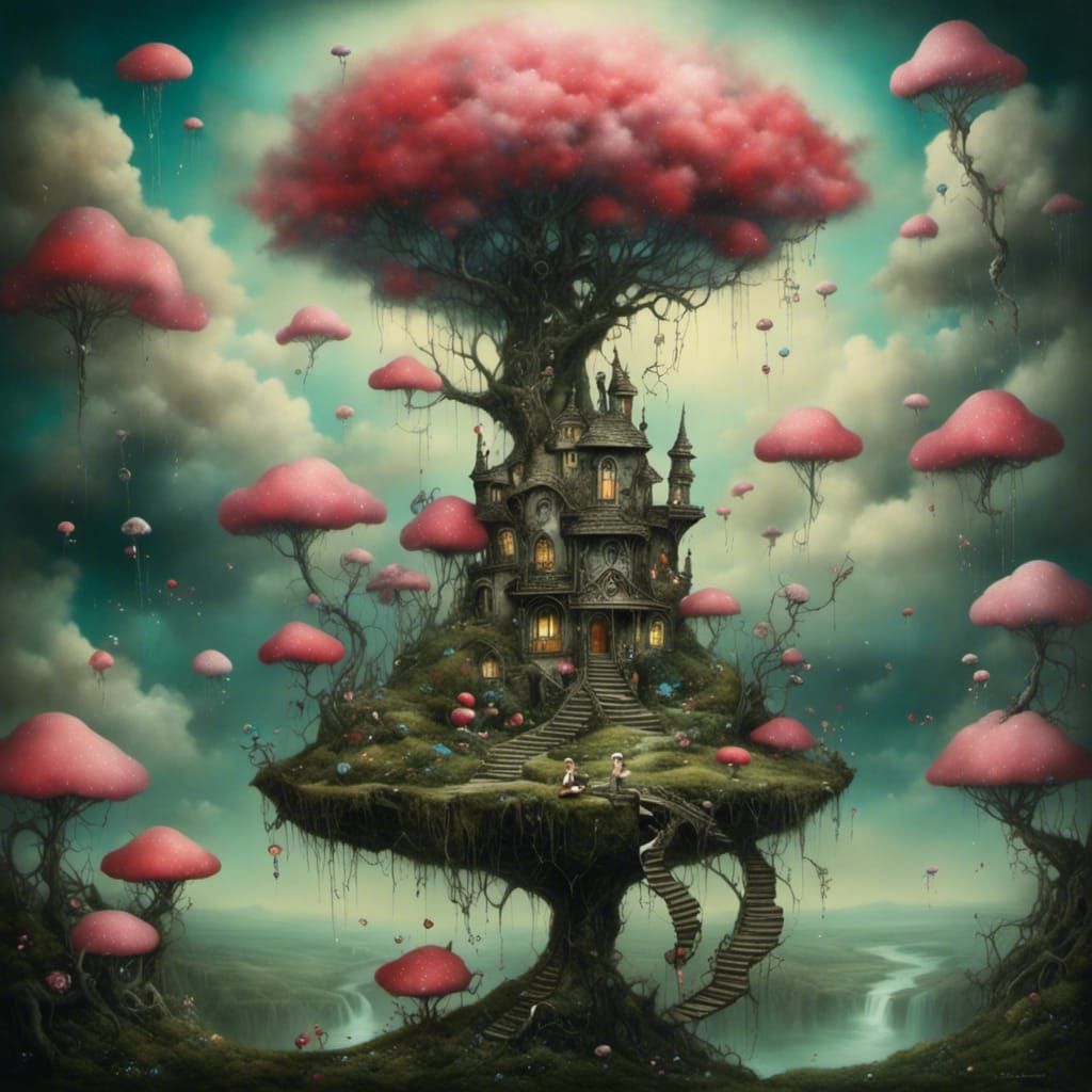 Fairy in Surreal Dreamscape, Pop Surrealism Style