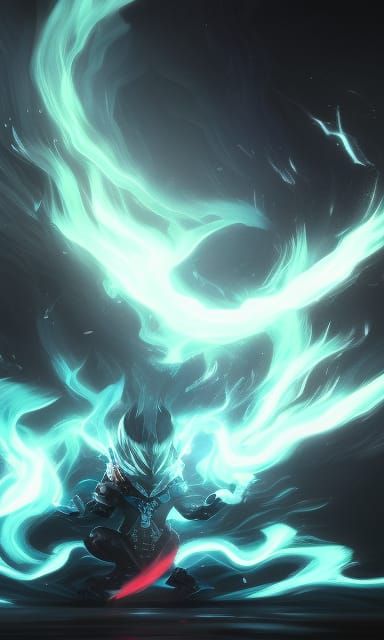 Electric Yo-kai in Dark Fantasy Style