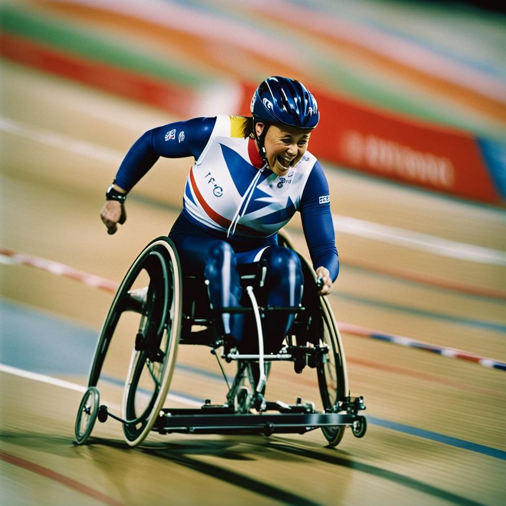 Tanni Grey-Thompson Wins Wheelchair Race: Cinematic Film Sti...