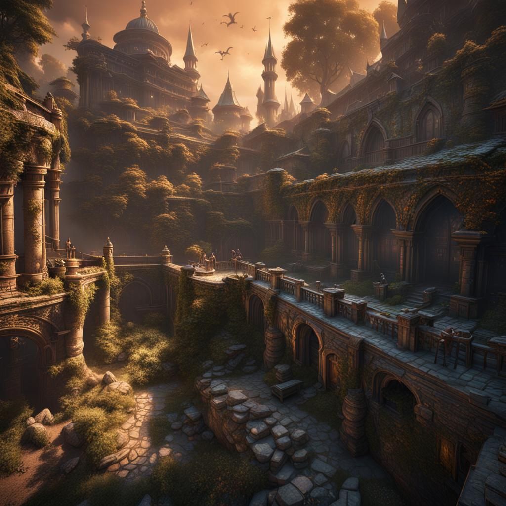 Detailed Matte Painting of an Assassin