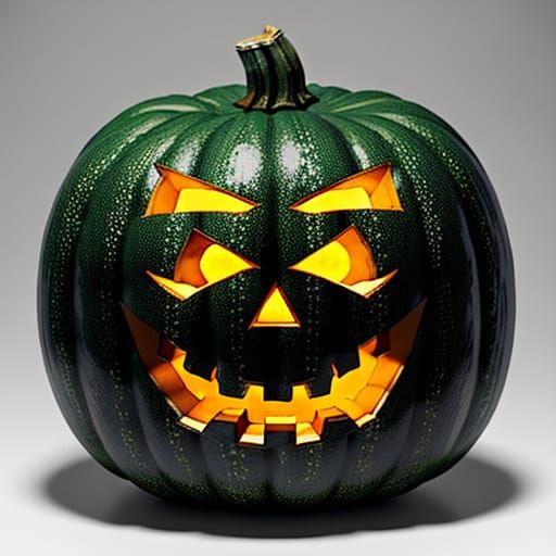 Cactus Jack-o-Lantern Pumpkin Carving Concept Art