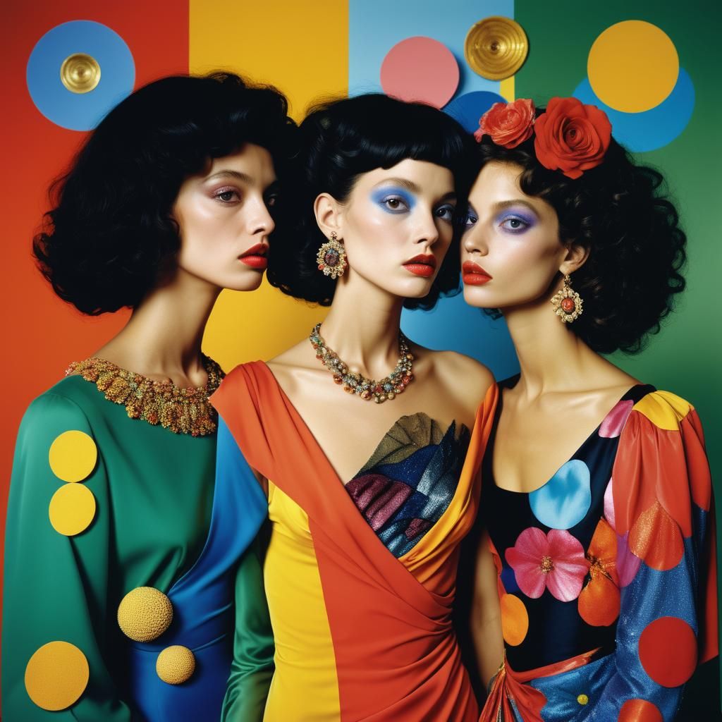 Simultaneous Dresses: High-Resolution Surreal Photography