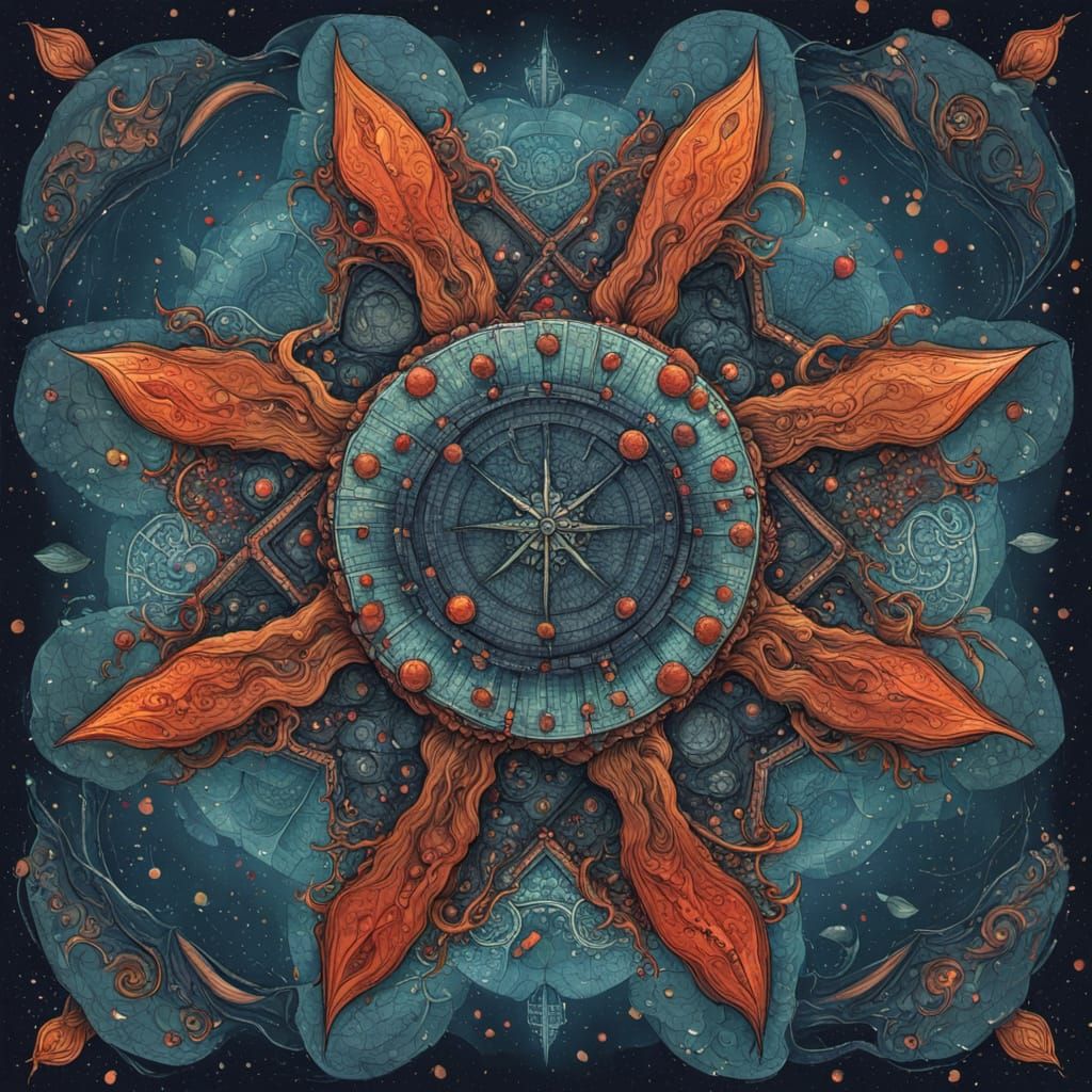 Celestial Blooms in Space