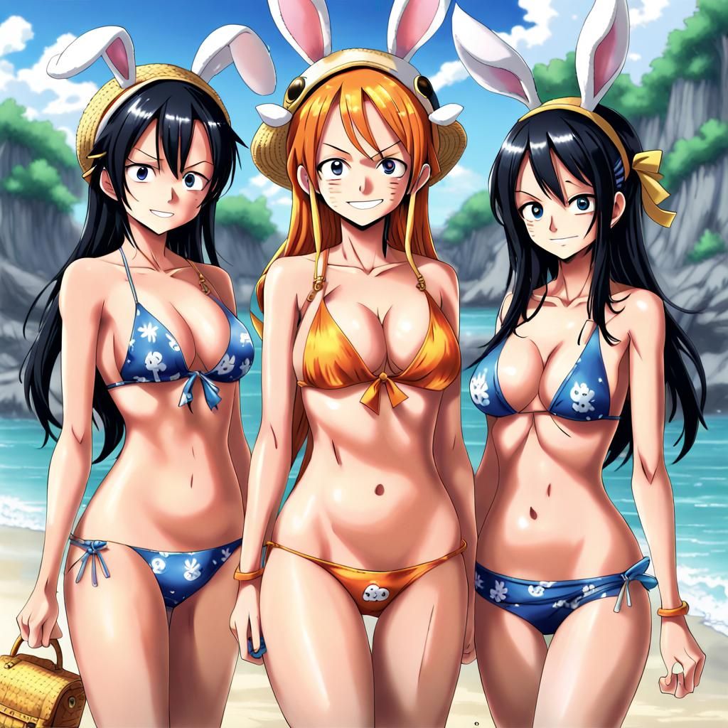 One Piece Characters in Anime Style