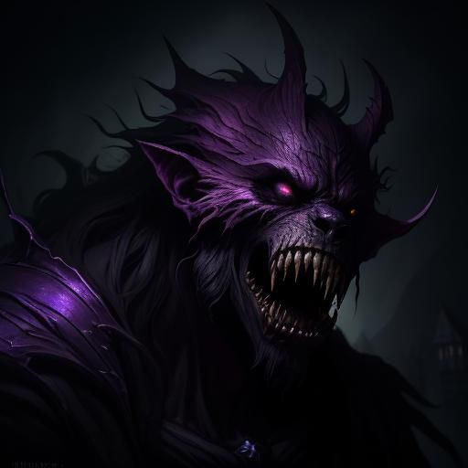 Werewolf Vampire Shape Shift: Dark Fantasy Art