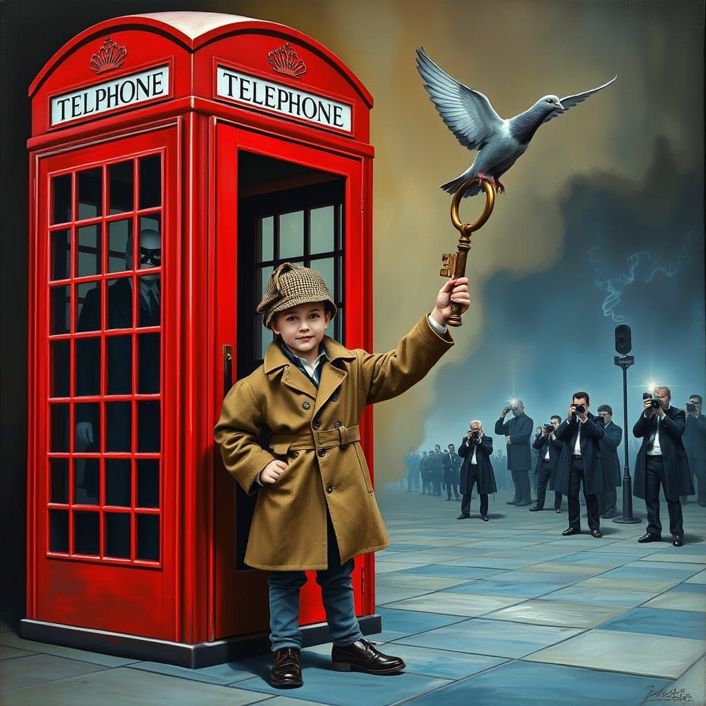 Sherlock Child and Pigeon Unravel Surreal Mystery