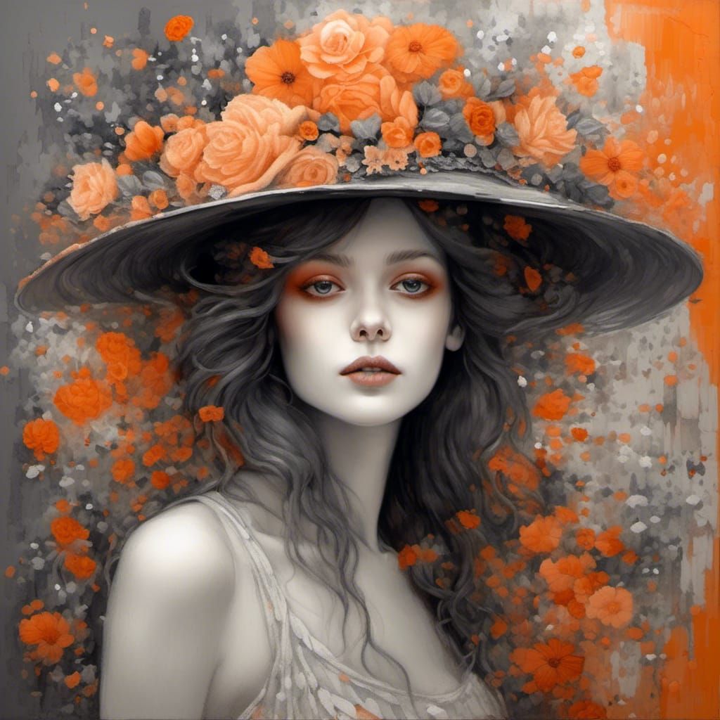 Sensual Woman with Jewels in Klimt Style