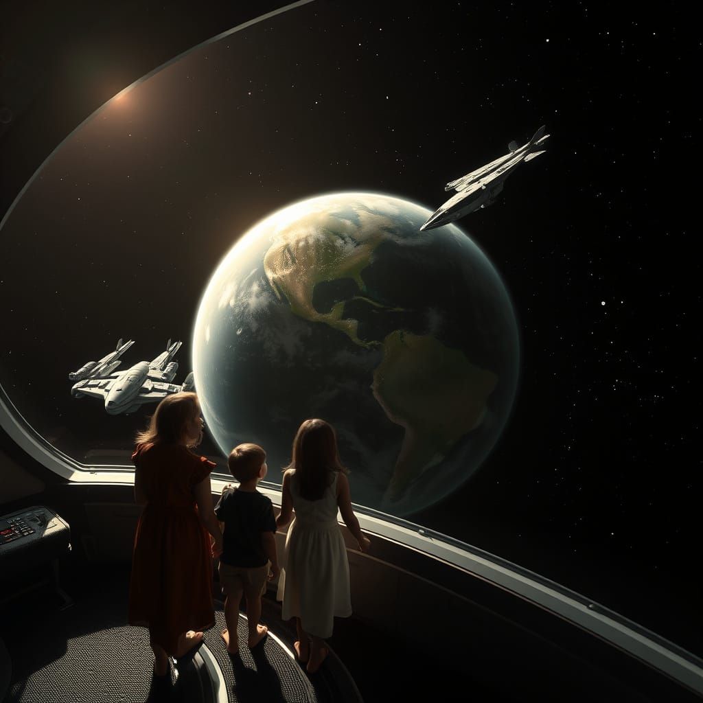 Epic Space Odyssey: Family's Journey to a New Home