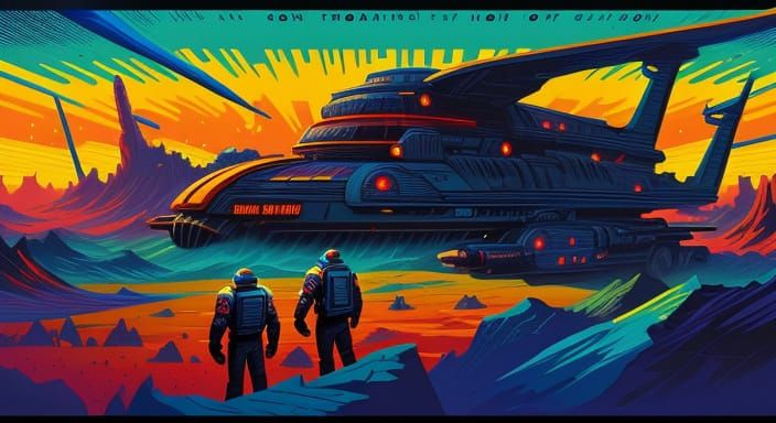 Epic Sci-Fi Pop Art by Dan Mumford