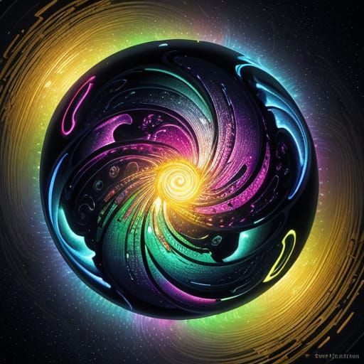 Glowing Triadic Onion Concept Art in Hyper-Realistic Detail