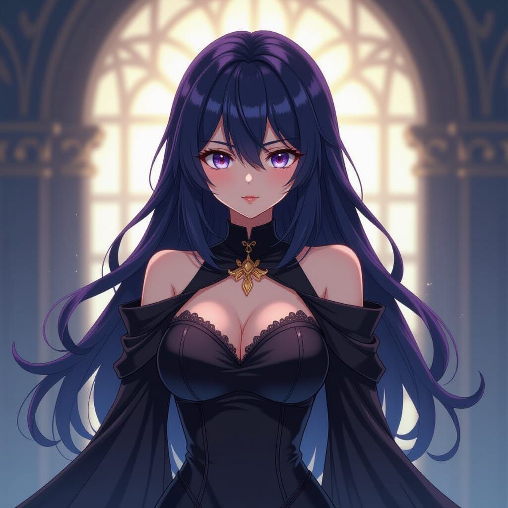 Anime Death Herald in Studio Trigger Style