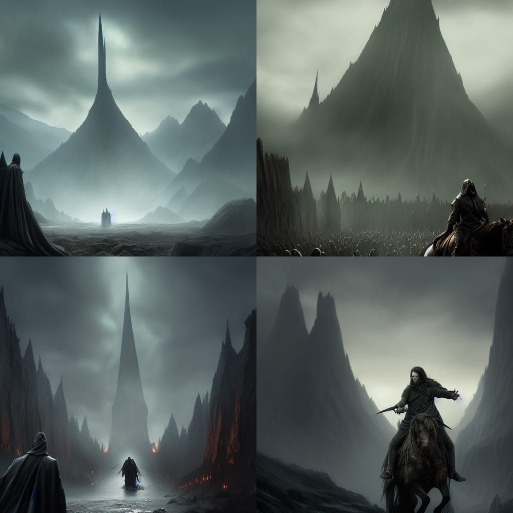 King of Nazgul in Mordor: Dark Fantasy Art