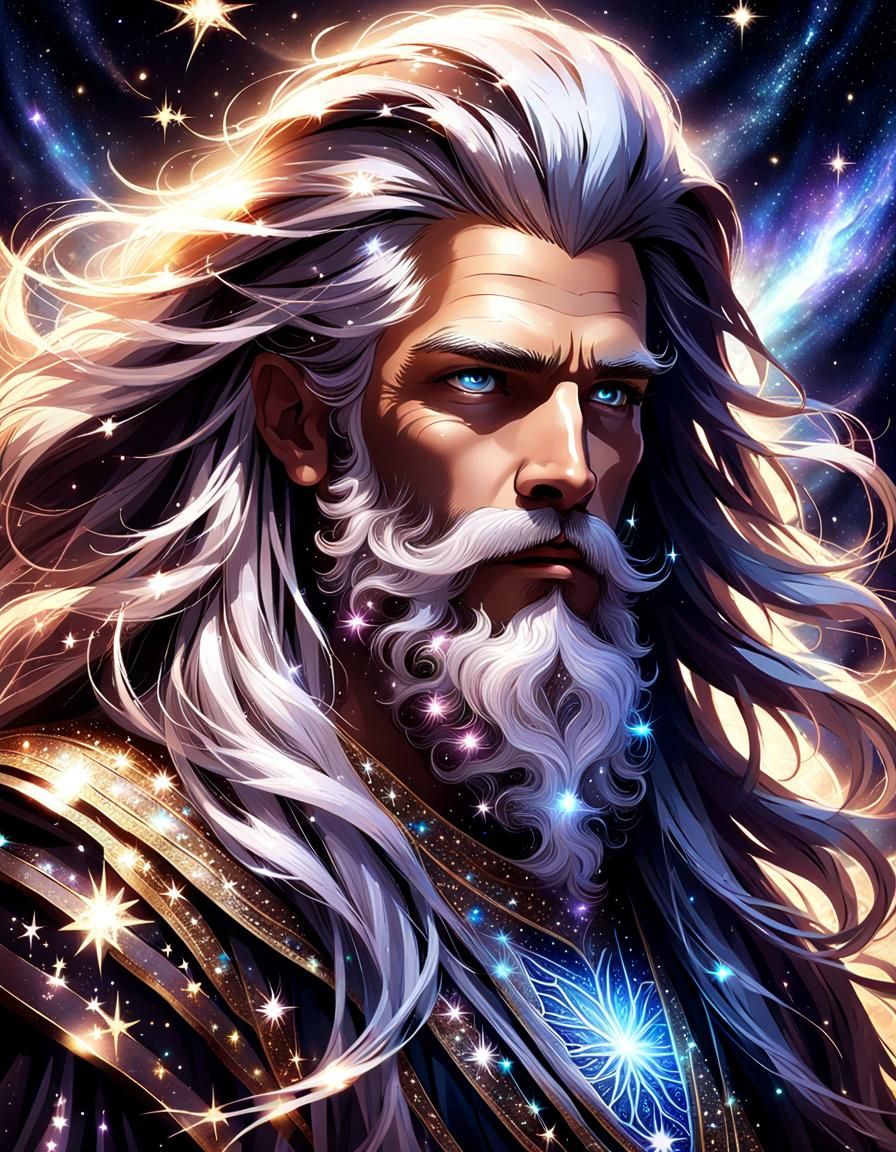 Starlight Being Portrait in Ethereal Concept Art