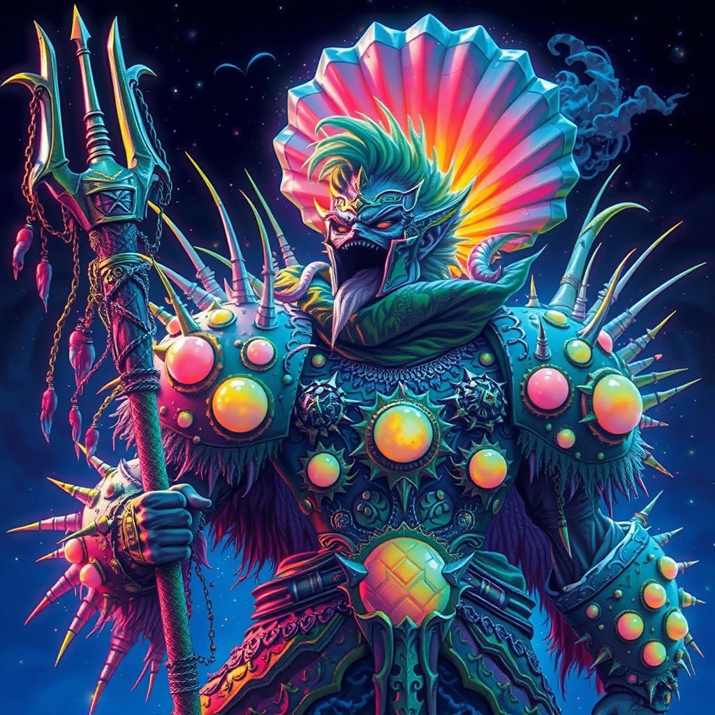 Sidhe Warrior Queen on Stormy Coastline