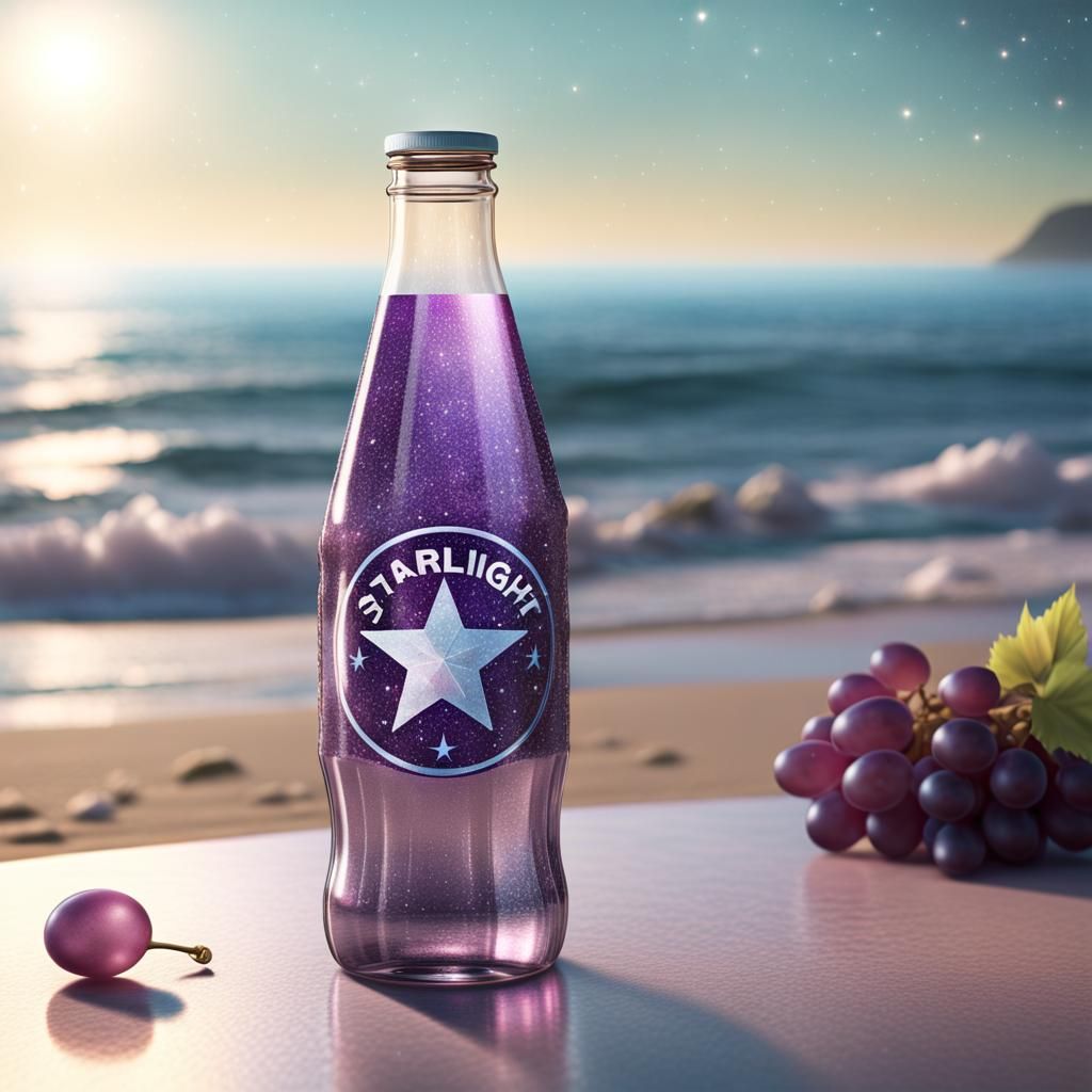 Sparkly Grape Soda in Frutiger Aero Style
