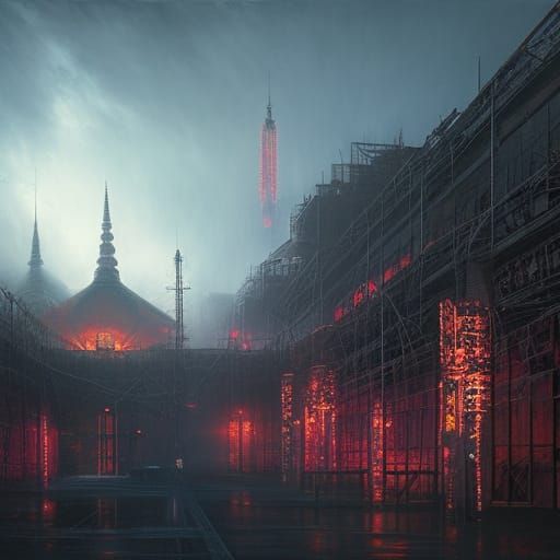 Demon in Straightjacket in Ominous Psychiatric Ward