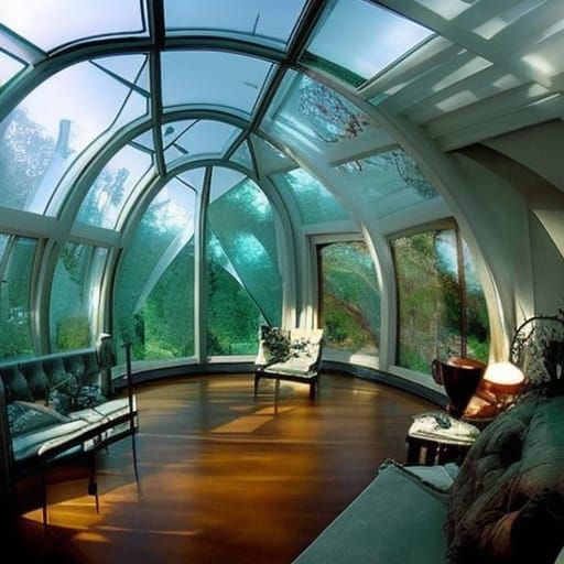 Beautiful and Mysterious Glass Room