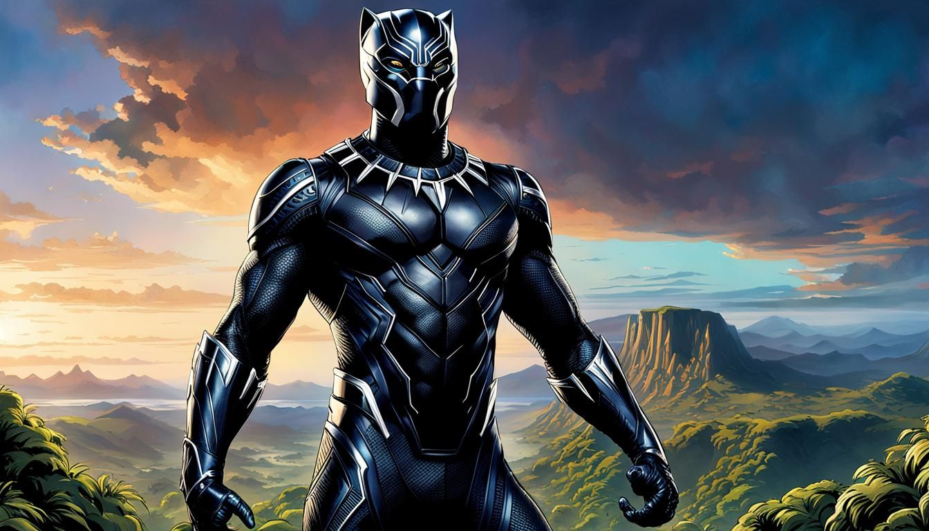 Black Panther: Regal King of Wakanda in Afrofuturism