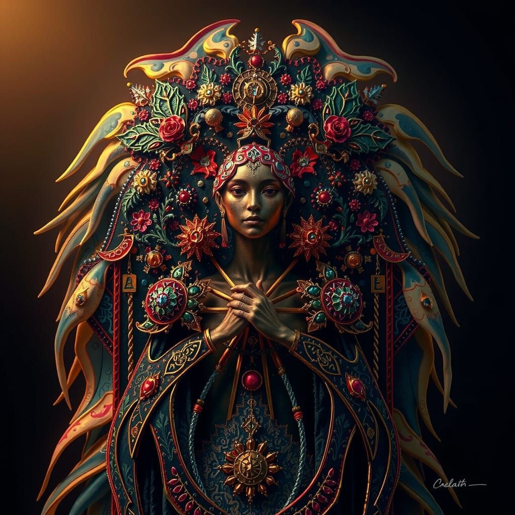 Masterpiece Painting of Beauty and Truth