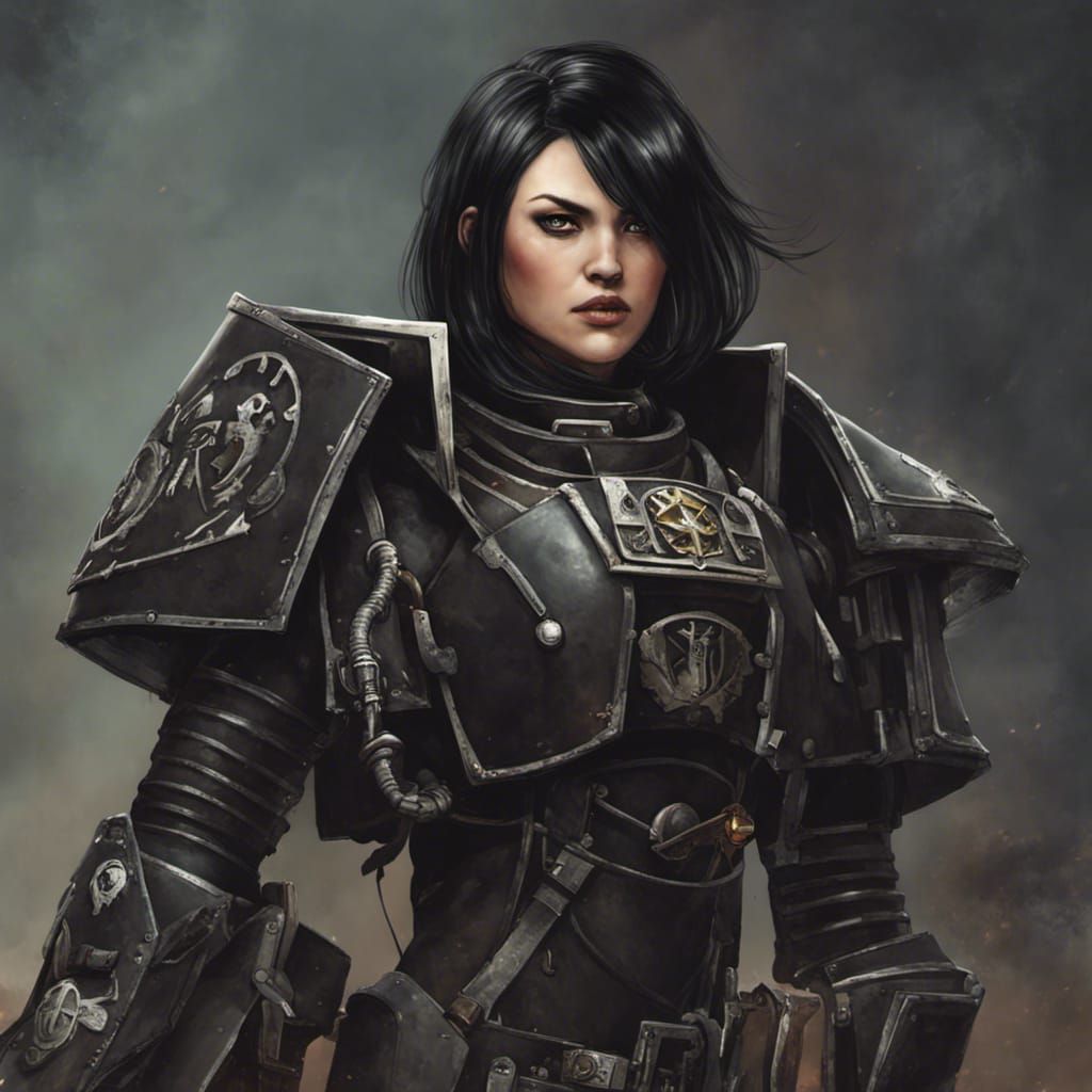 Warhammer 40k Battle Sister with Bobcut